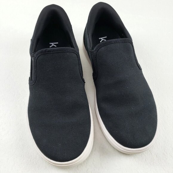 Kizik Venice Slip On Shoe Womens 7.5 Black Canvas Hands Free Casual Sneaker - Picture 1 of 11